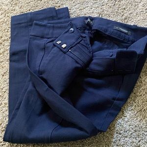 Loft navy blue size 4 petite Marissa skinny pants